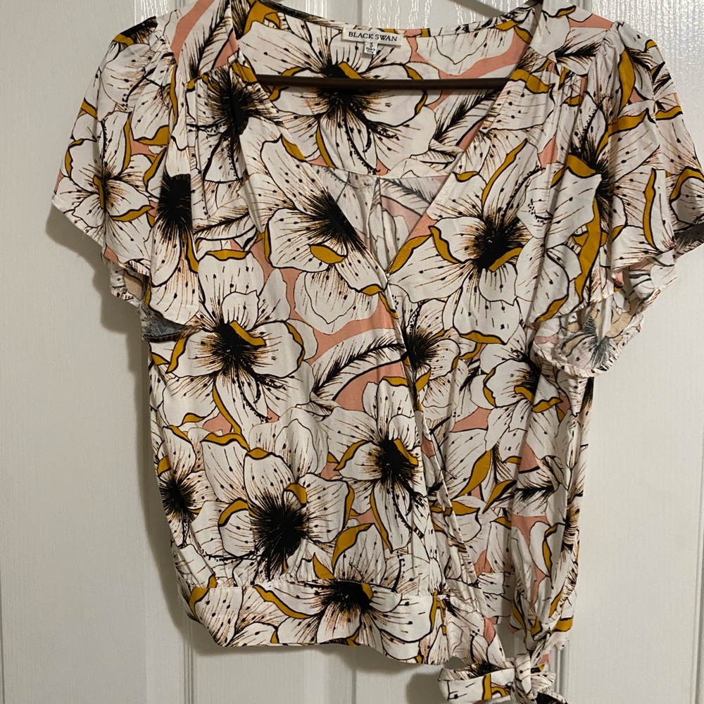 Black Swan Wrap Blouse